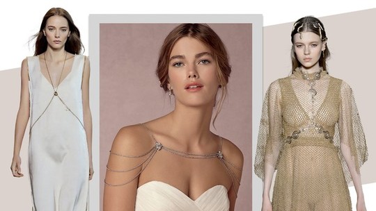 Dica para as noivas: destaque os ombros com bodies jewelry