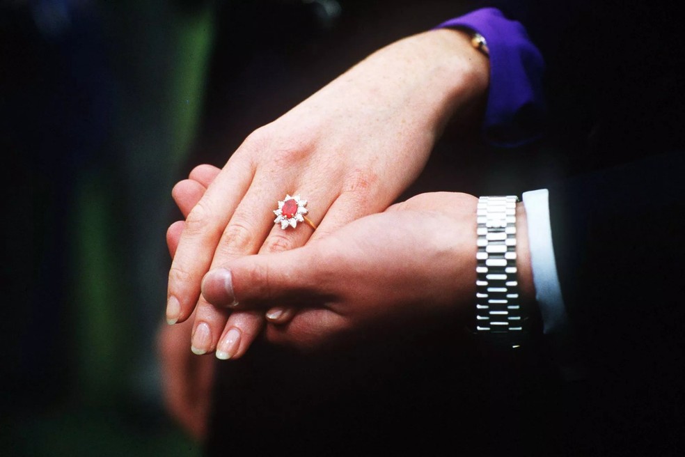 Anel de noivado de Sarah Ferguson — Foto: GettyImages