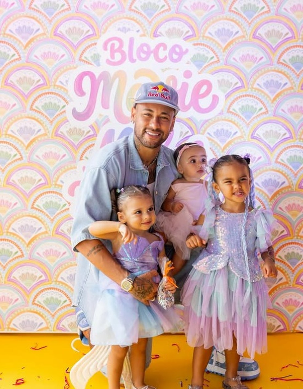 Neymar, Helena, Mel e Mavie — Foto: Reprodução/Instagram