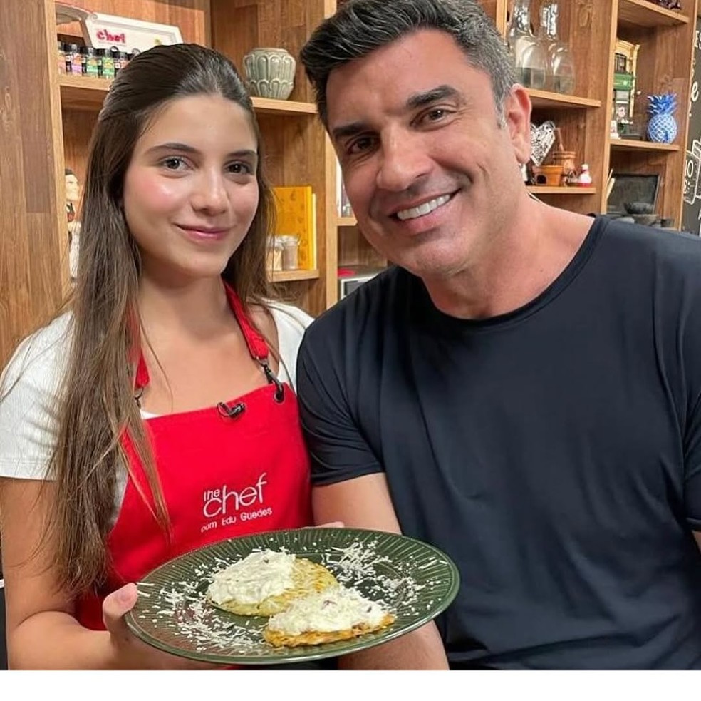Edu Guedes e a filha Maria Eduarda — Foto: Reprodução/Instagram