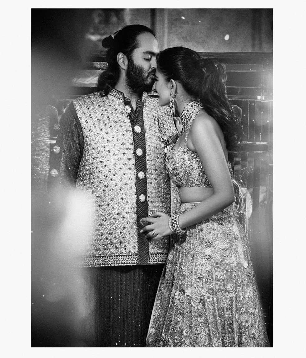 "Com Anant antes do sangeet" — Foto: Signe Vilstrup