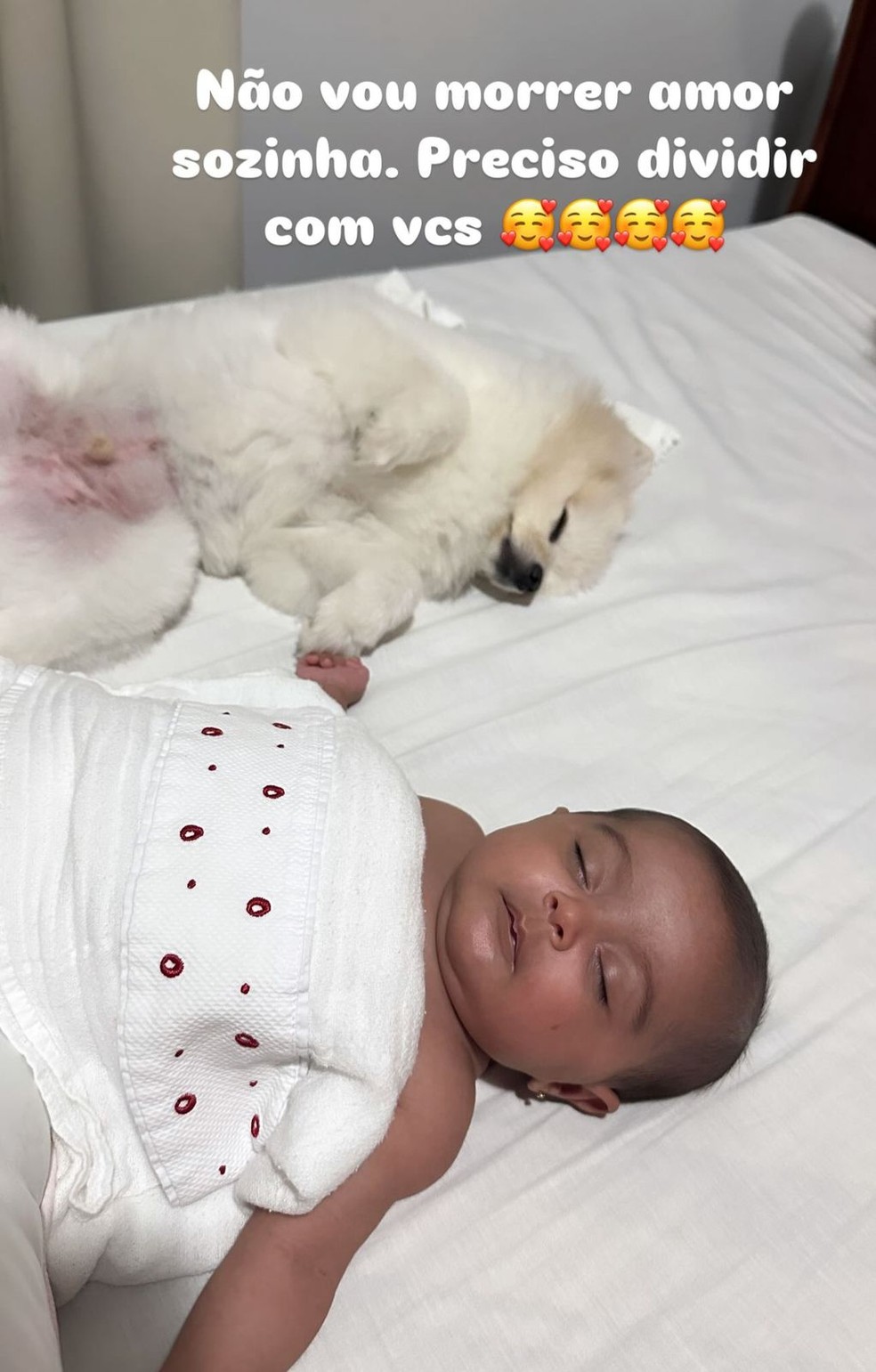 Clara, filha de Graciele Lacerda e Zezé — Foto: Reprodução/Instagram