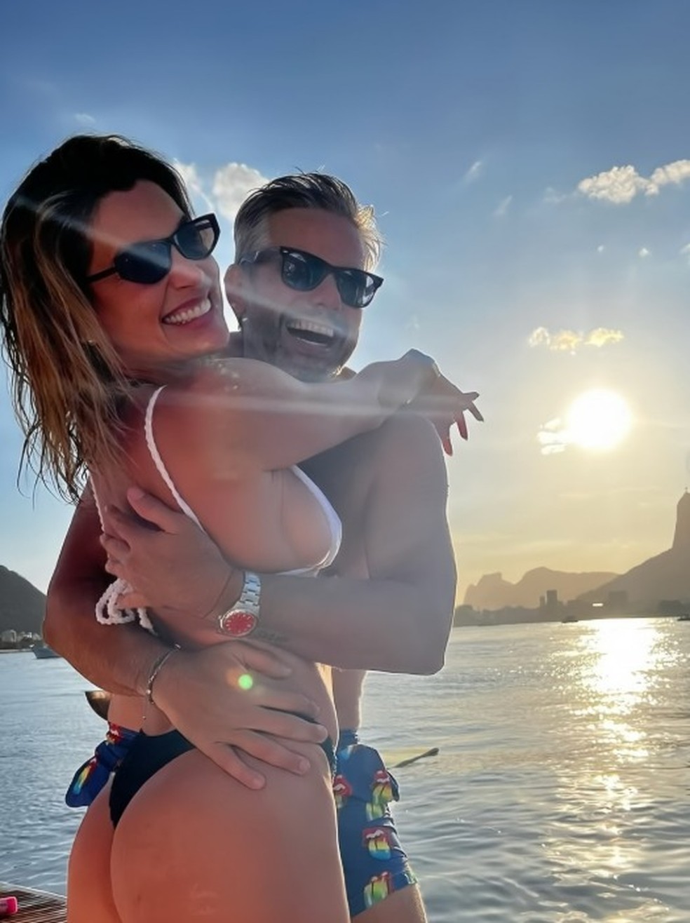 Flávia Alessandra e Otaviano Costa — Foto: Reprodução/Instagram