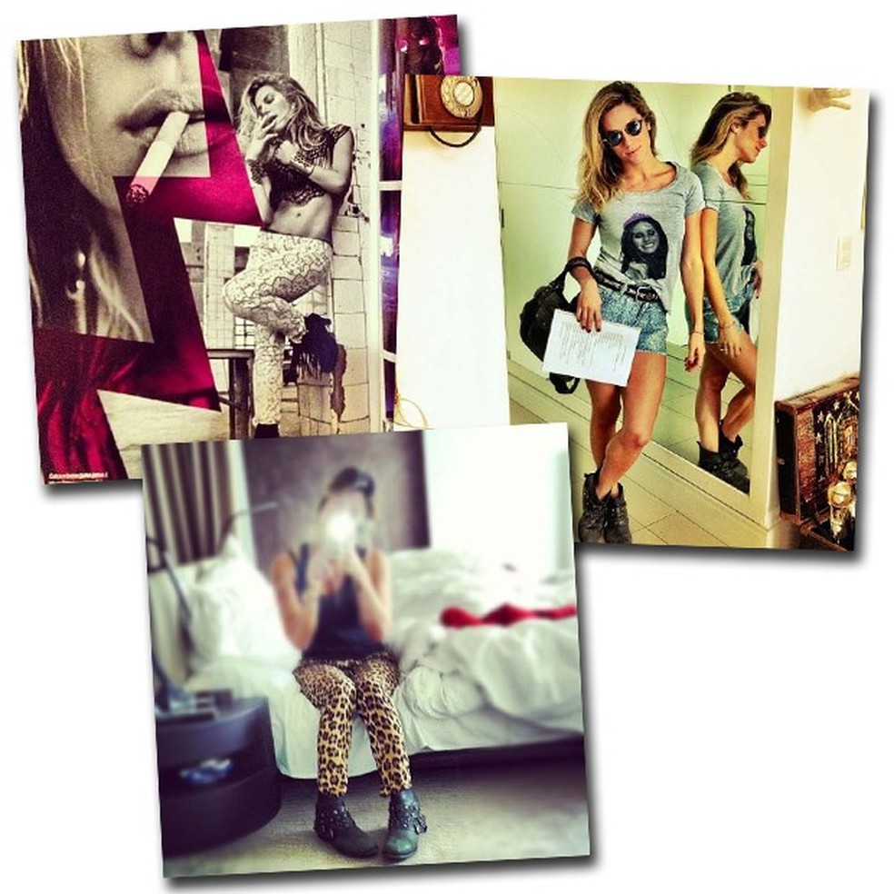No Intagram a atriz compartilha cliques com sua coleção de botas (Foto: Reprodução/Instagram) — Foto: Vogue