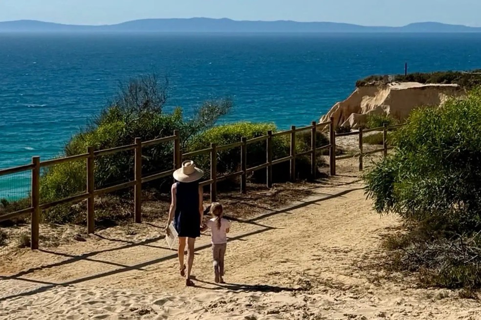 Meghan Markle e a princesa Lilibet em Portugal — Foto: Reprodução/Instagram