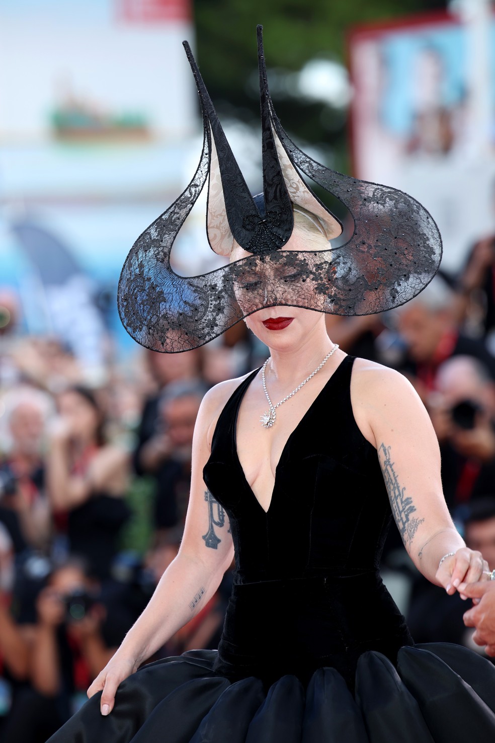 Lady Gaga no Festival de Veneza — Foto: Getty Images