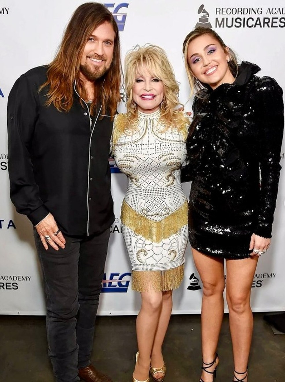 Billy Ray Cyrus se despede de Dolly Parton — Foto: Reprodução/Instagram