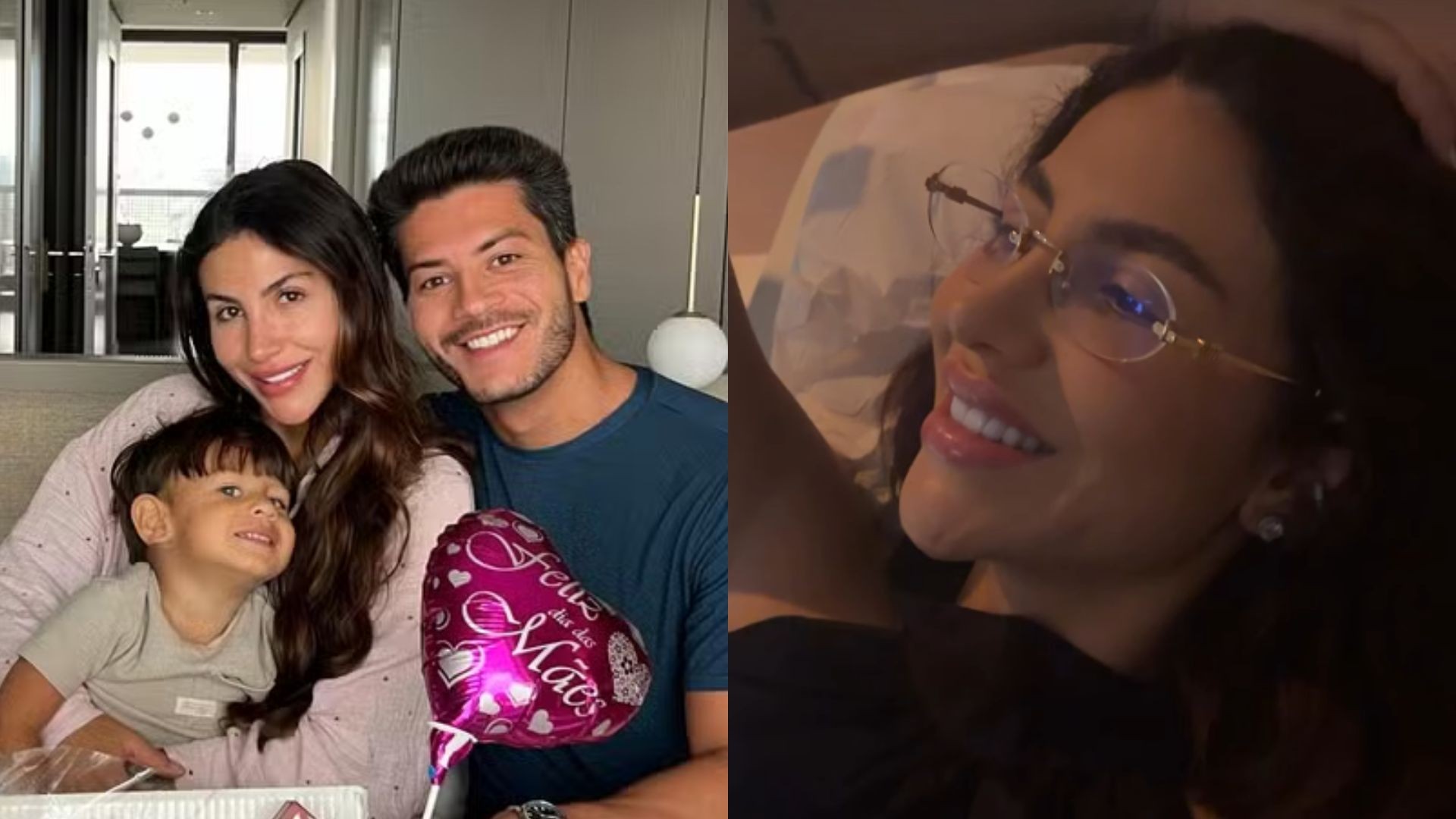 Arthur Aguiar e Jheny Santucci se unem em ultrassom após separação confirmada