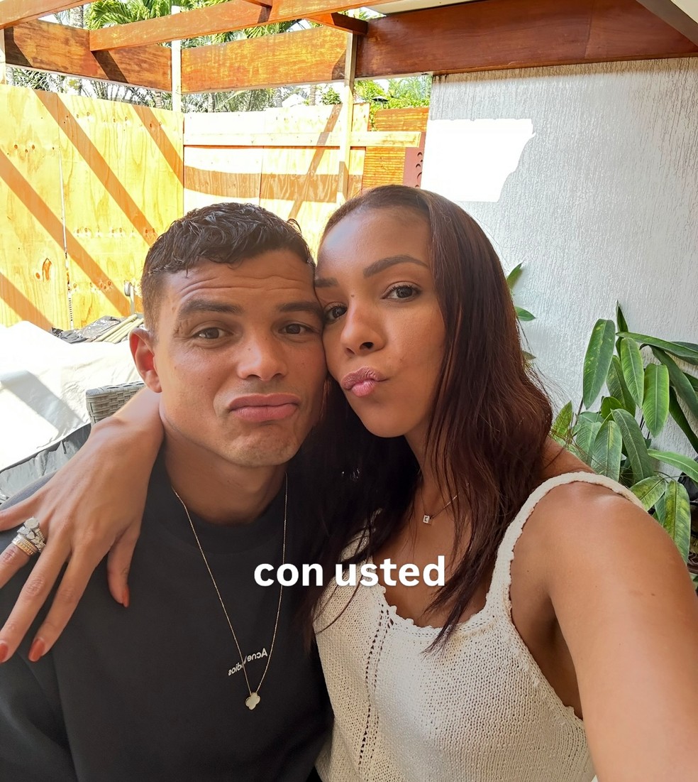 Belle Silva e Thiago Silva — Foto: reprodução/instagram