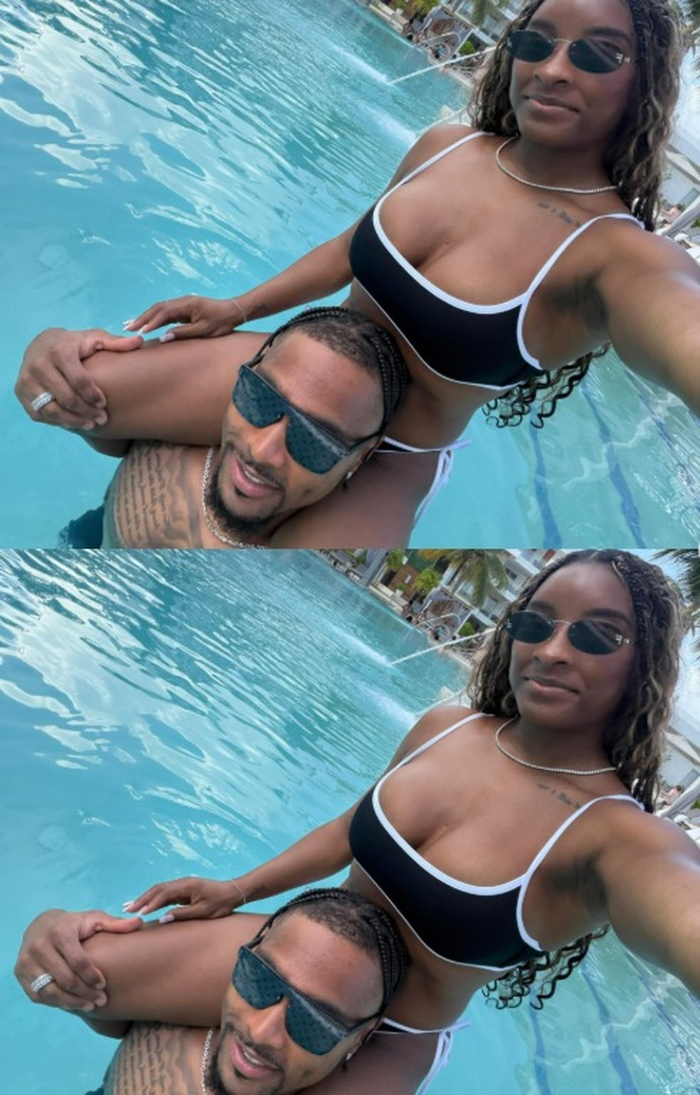 Simone Biles e Jonathan Owens — Foto: Reprodução/Instagram
