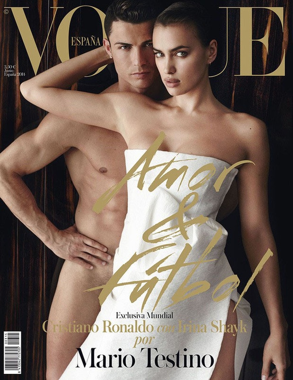 Cristiano Ronaldo e Irina Shayk juntos na edi o de junho da Vogue