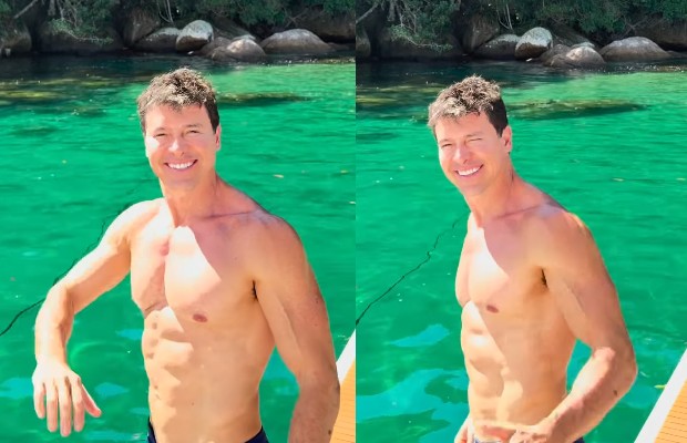 Rodrigo Faro mostra mergulho em cenário paradisíaco em Angra: 