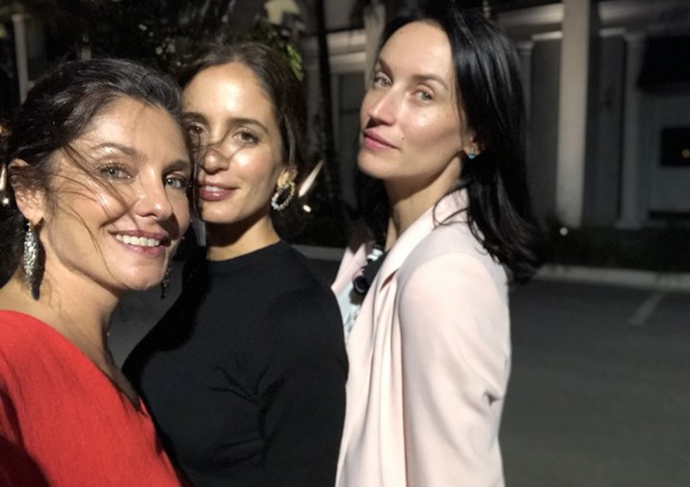 Camilla Guebur, Mariana Bittencourt e Tati Schimit em Palm Beach (Foto: Arquivo Camilla Guebur) — Foto: Vogue