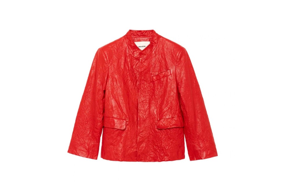 Blazer Veryn de couro amassado, da Zadig&Voltaire - Preço sugerido: R$ 8.860 — Foto: Reprodução