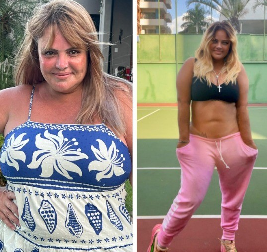 Valentina Francavilla celebra perda de peso em seis meses