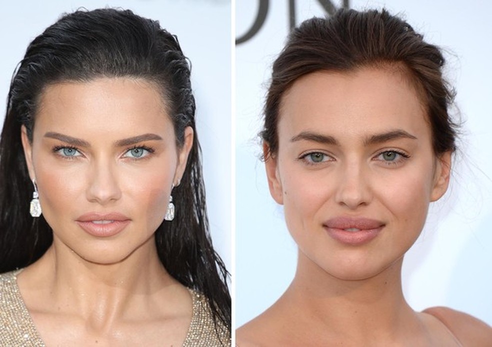 Adriana Lima e Irina Shayk sempre impressionaram pela semelhança (Foto: Getty Images) — Foto: Vogue