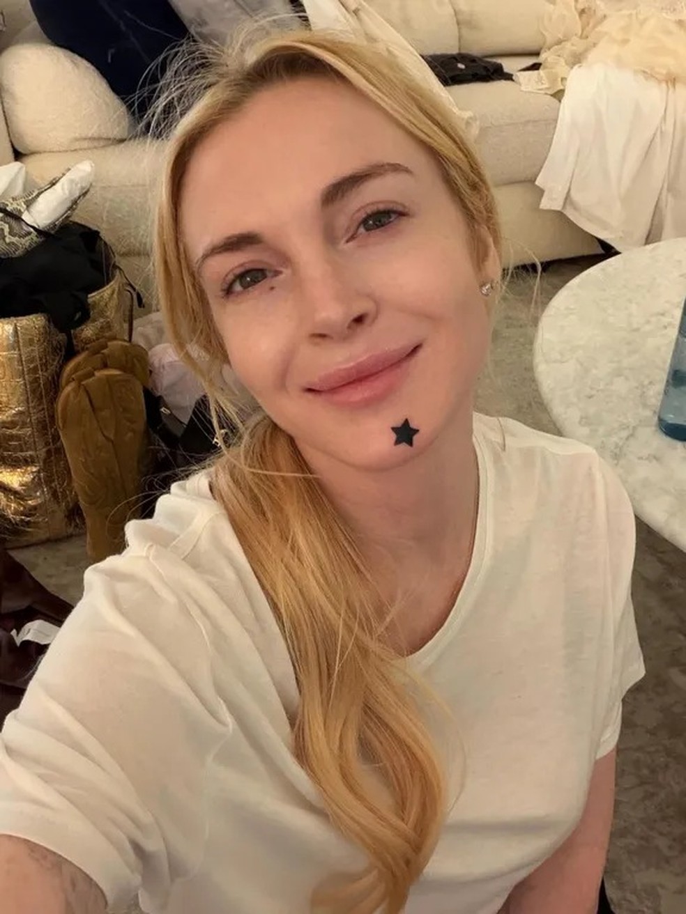Lindsay Lohan faz post — Foto: Reprodução/Instagram