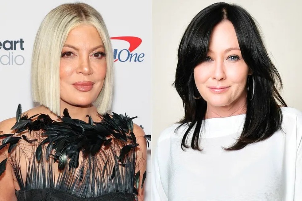 Tori Spelling, Shannen Doherty — Foto: Jesse Grant/Getty; Neilson Barnard/Getty