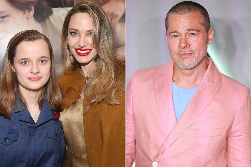 Vivienne Jolie; Angelina Jolie; Brad Pitt — Foto: GettyImages