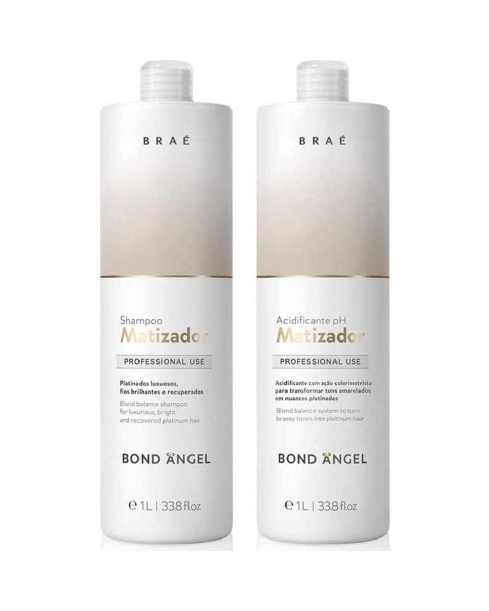 Kit Shampoo e Acidificante Matizador Bond Angel, Braé (1000Ml) — Foto: Reprodução/ Amazon