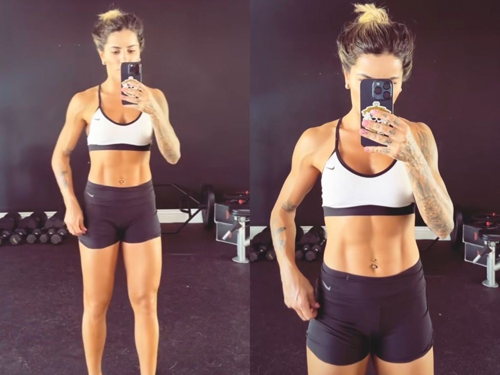 Leticia Bufoni exibe treino intenso do fim de semana