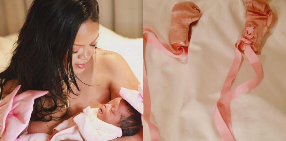 Por que Rihanna escolheu luvas de boxe para anunciar o nascimento da filha — Foto: Reprodução/Instagram