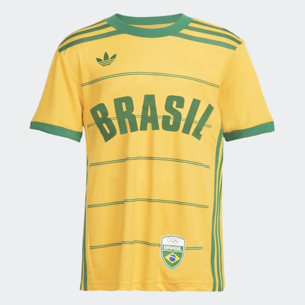 Camiseta Brasil Cob Jersey, Adidas Originals — Foto: Reprodução