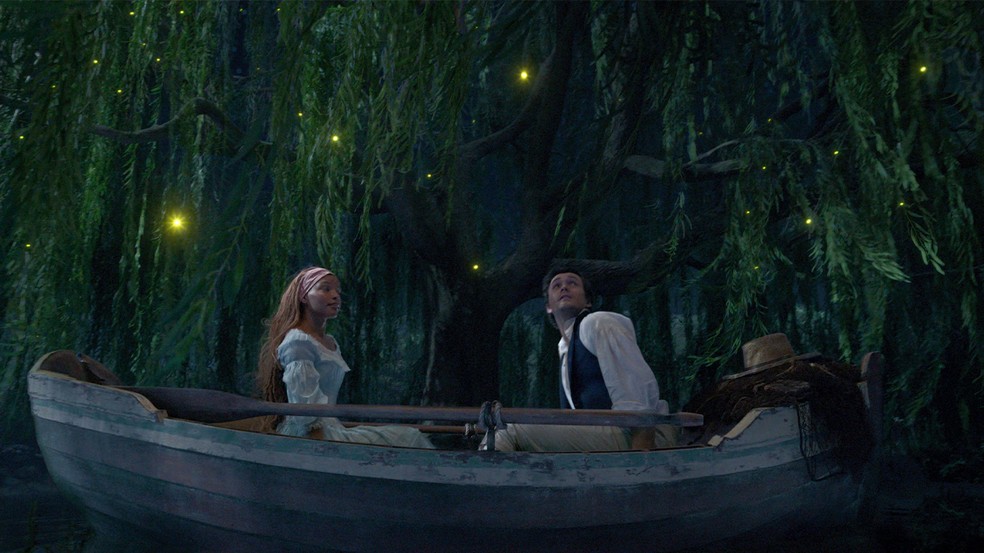Halle Bailey e Jonah Hauer-King como Ariel e príncipe Eric em "A Pequena Sereia" — Foto: Reprodução/Disney