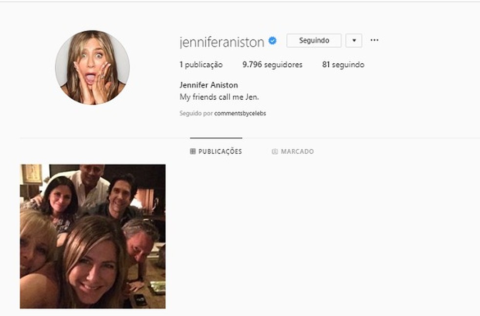 Jennifer Aniston cria perfil no Instagram; veja primeira foto publicada ...
