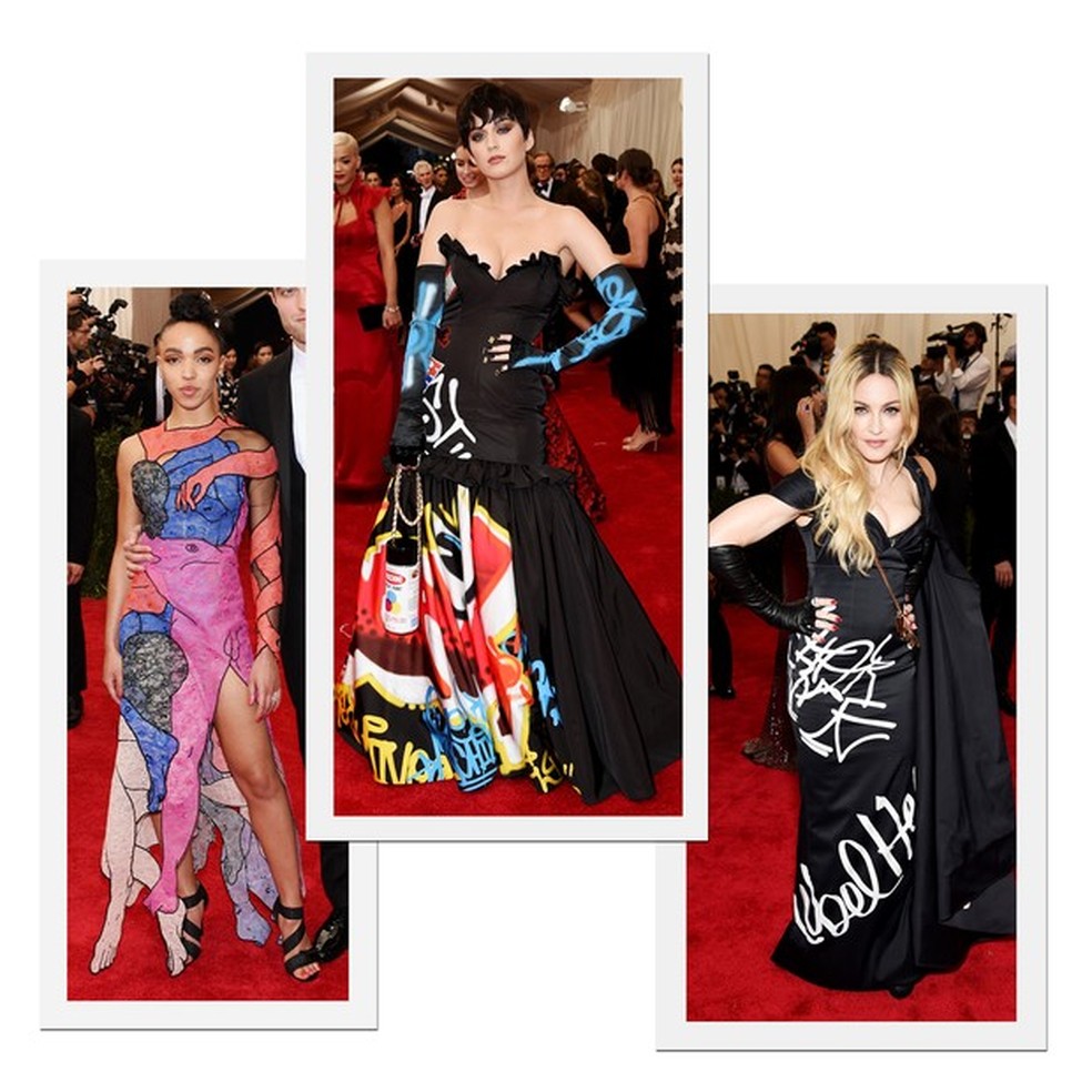 FKA Twigs, Kate Perry e Madonna (Fotos: Getty Images) — Foto: Vogue