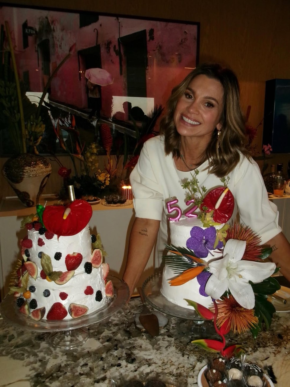 Flávia Alessandra celebra 52 anos de vida — Foto: Reprodução/Instagram