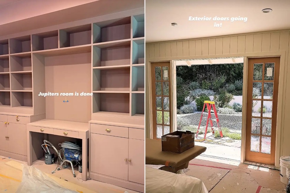Reforma da casa de Ashley Tisdale — Foto: Reprodução/Instagram