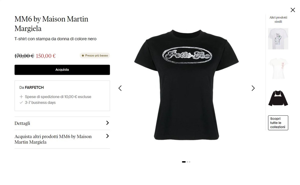 Blusa da Maison Margiela usada por Bruna Marquezine — Foto: reprodução