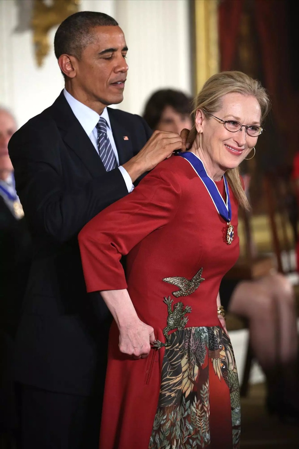 Barack Obama e Meryl Streep — Foto: GettyImages
