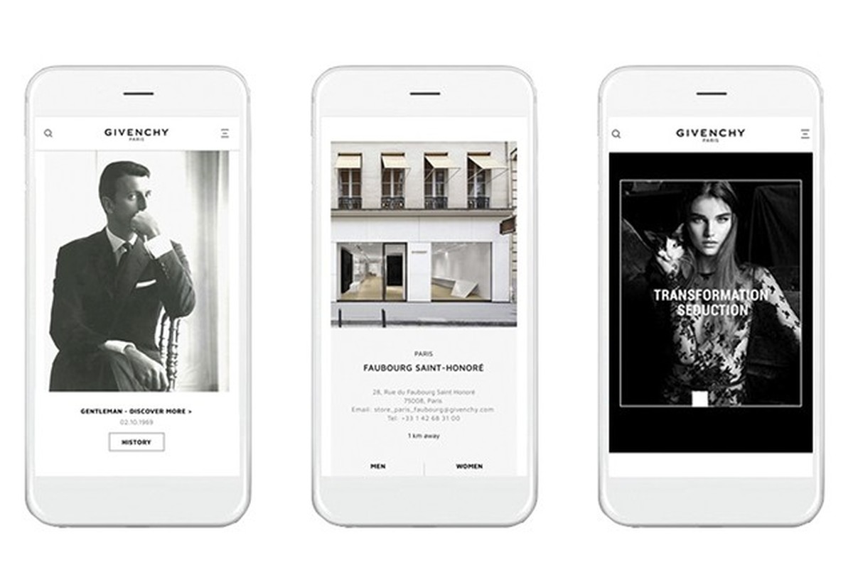 Givenchy reformula site e adiciona e-commerce