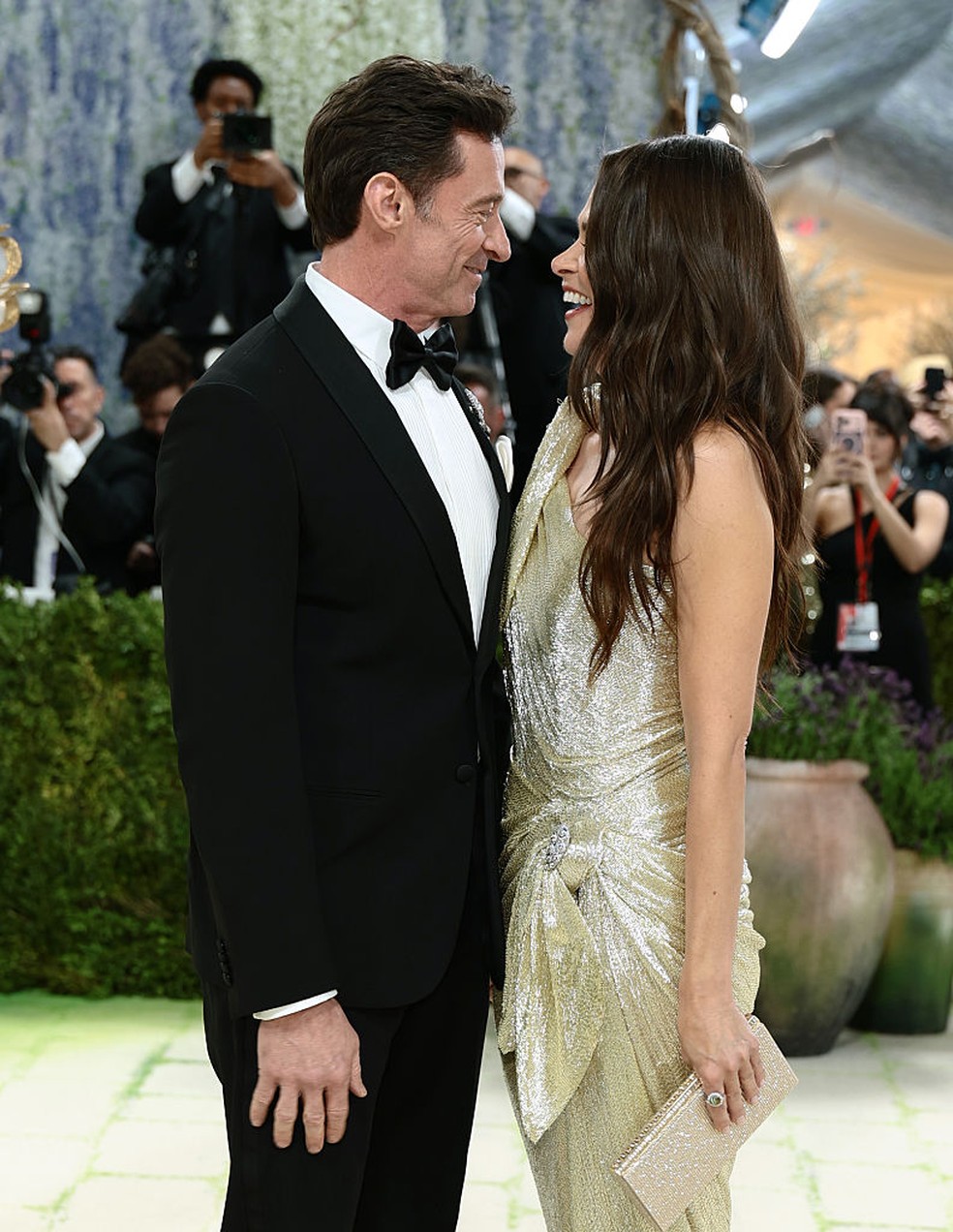 Hugh Jackman e Sutton Foster — Foto: GettyImages