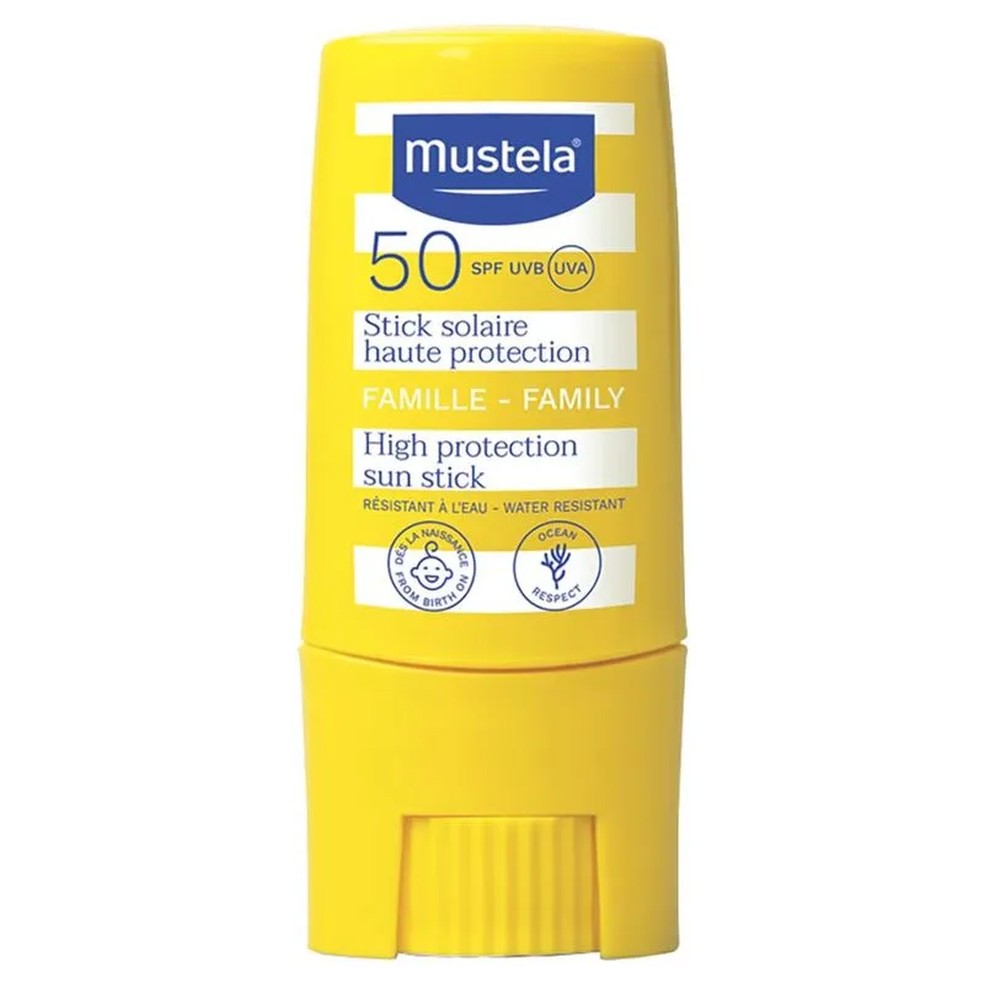 Protetor Solar Stick Solaire Haute Protection FPS 50, Mustela — Foto: Divulgação