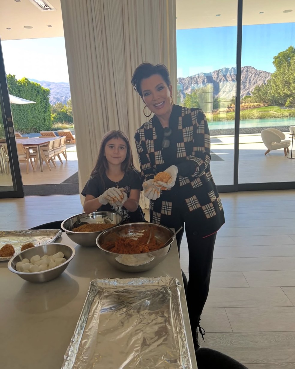 Kris Jenner celebra os 14 anos da neta Penelope — Foto: Reprodução/Instagram