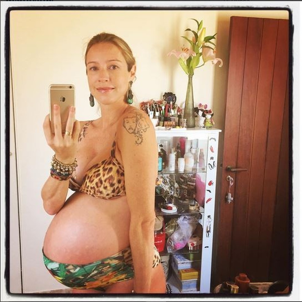 Luana Piovani de biquíni no último mês de gravidez (Foto: Reprodução/Instagram) — Foto: Vogue