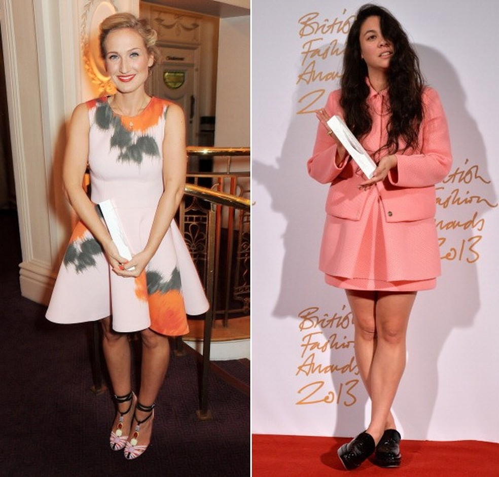 Sophia Webster e Simone Rocha, vencedoras das categiorias Emerging Accessories Designer e Emerging Talent Womenswear Award, respectivamente (Foto: Getty Images) — Foto: Vogue
