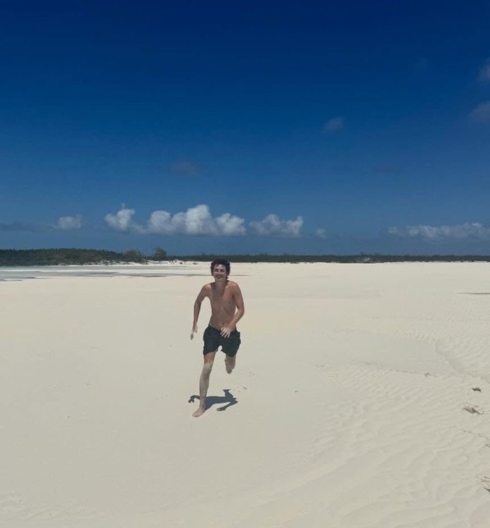 Timothée Chalamet e Kylie Jenner postam cliques de férias — Foto: Reprodução/Instagram