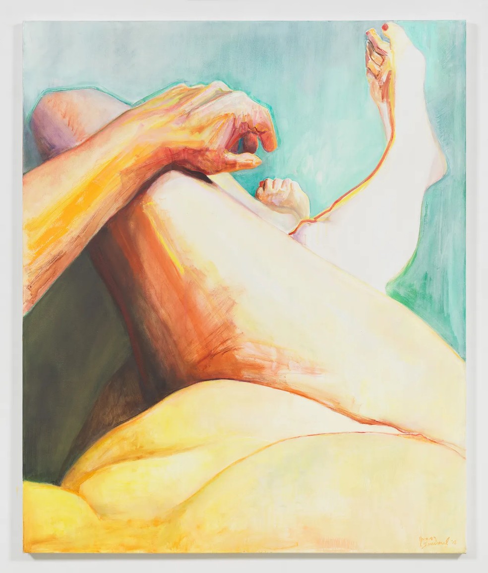 Joan Semmel, White Foot, 2018. Cortesia de Alexander Gray Associates, Nova York. — Foto: Joan Semmel / Artists Rights Society (ARS), Nova York. Cortesia de Morán Morán.