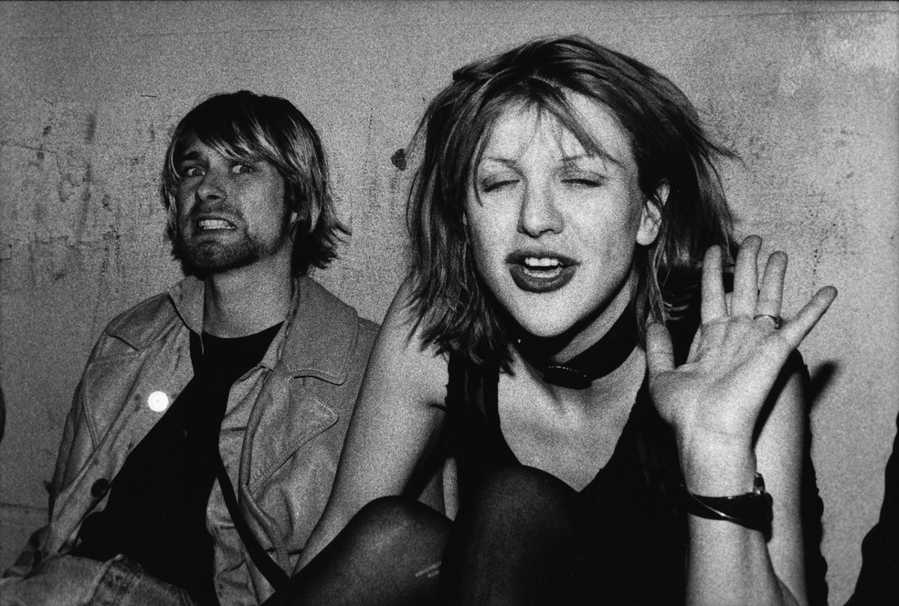 Courtney Love e Kurt Cobain — Foto: Getty Images