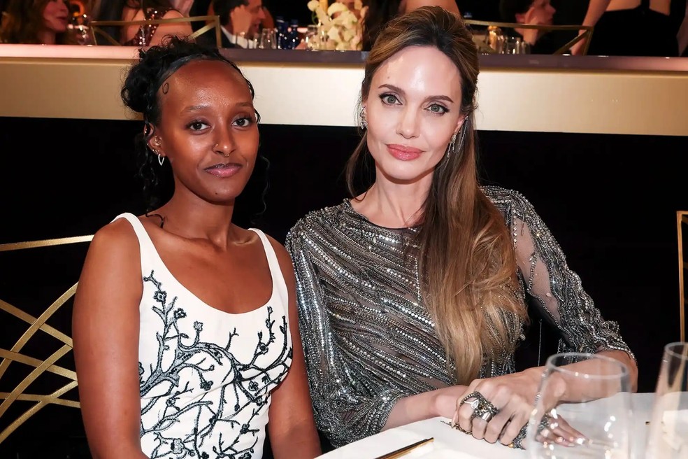 Zahara Jolie e Angelina Jolie — Foto: GettyImages