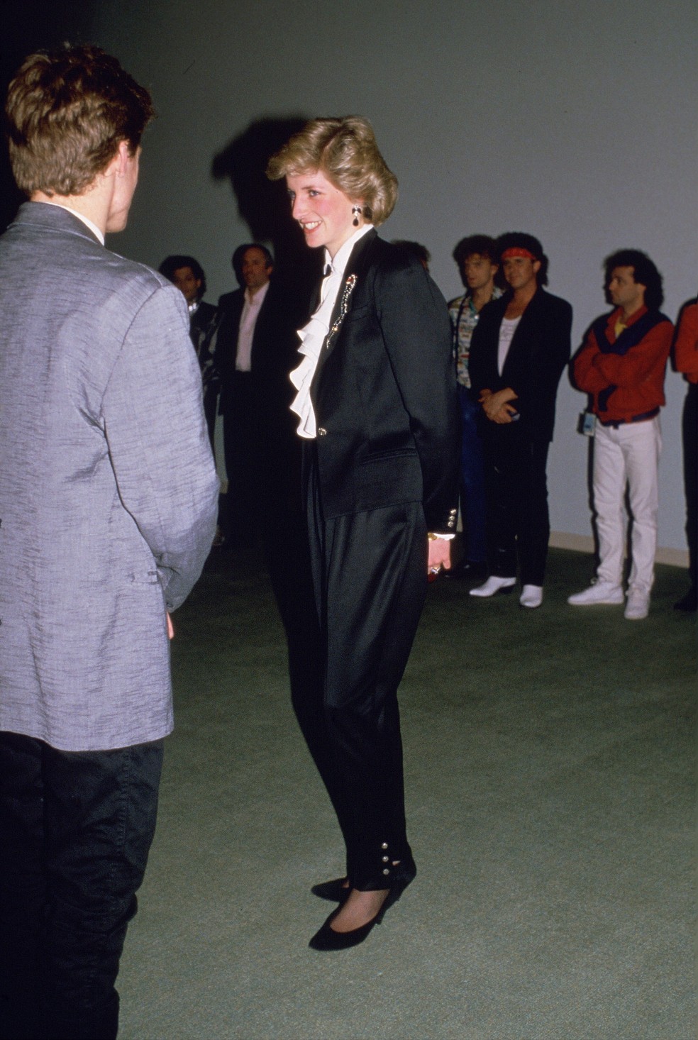 Princesa Diana e Bryan Adams em Vancouver, 1986 — Foto: Getty Images