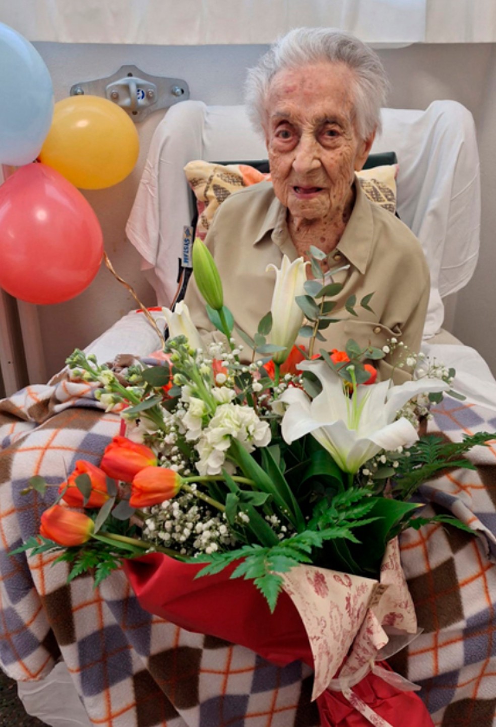 Maria Branyas Morera acaba de completar 117 anos — Foto: reprodução/twitter