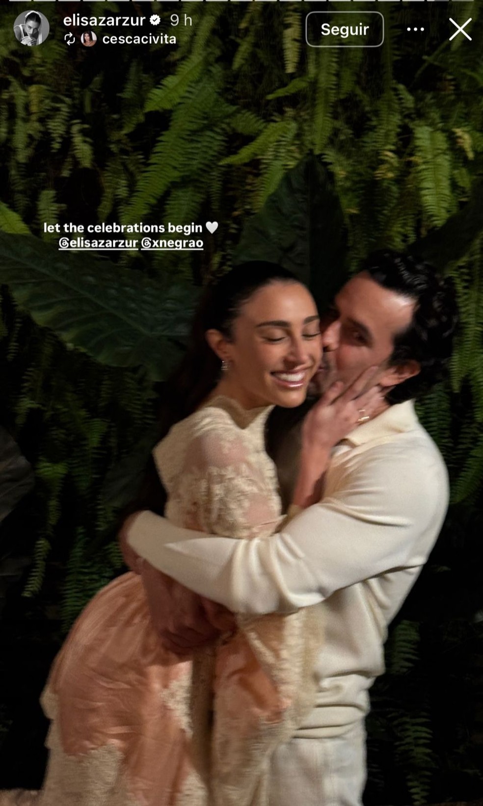 Alexandre Negrão e Elisa Zarzur realizam festa de pré-casamento em Paris