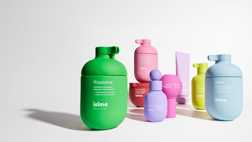 Marca possui oito produtos em seu portfólio e embalagens em tons pastel — Foto: Divulgação