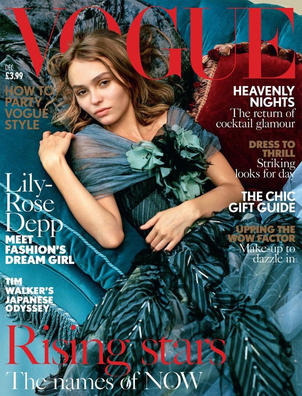 Lily-Rose Depp é a estrela da Vogue UK de dezembro