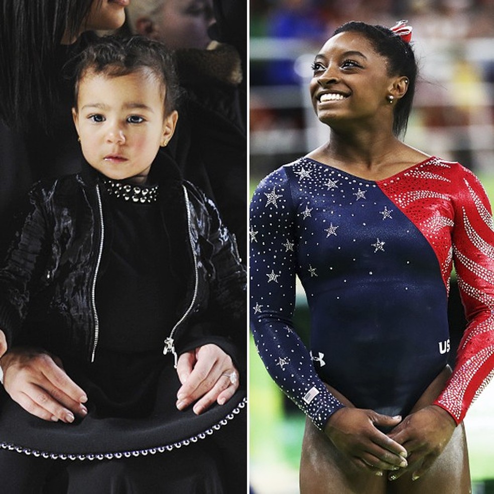 Simone Biles diz que North West poderia ser a sua 'Mini Me'